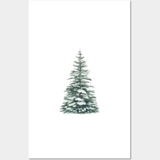 Winter tree painting Posters and Art